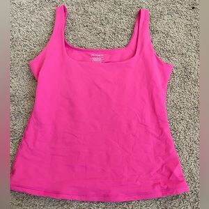 Tight fitting, soft tank top.